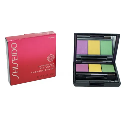Shiseido Luminizing Satin Eye Color Trio YE406 - Hochwertiger Lidschatten mit drei harmonischen Farbtönen für ein strahlendes Augen-Make-up. Ideal für kreative Looks und den täglichen Gebrauch.