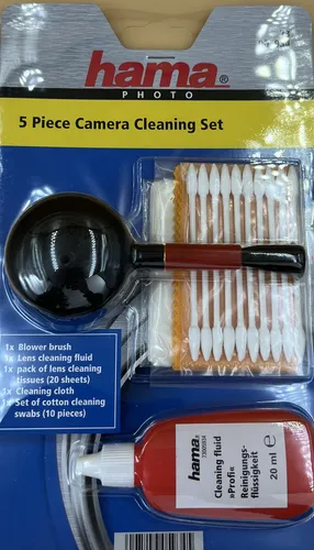Hama 5 Piece Camera Cleaning Set - Reinigungsmaterialien für Kameras, inklusive nützlicher Werkzeuge für eine gründliche und schonende Reinigung Ihrer Kamera.