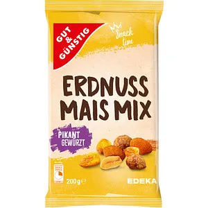 GUT&GÜNSTIG Erdnuss-Mais-Mix Nüsse 200 g