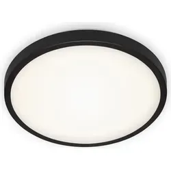 BRILONER MANNY LED Deckenleuchte, Neutralweißes Licht, schwarz, 29 x 7 cm - Schwarz