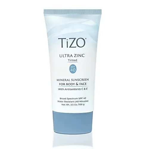 TIZO Ultra Zinc Körper Gesicht Sonnenschutz Getönt LSF 40 3,5 oz