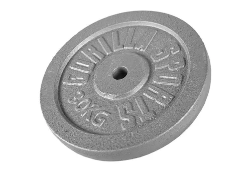GORILLA SPORTS Hantelscheiben Set 0,5kg-30kg - Hantelscheiben aus solidem Gusseisen, ideal für individuelles Training mit präzisen Gewichtsschritten von 0,5 kg bis 30 kg. Perfekt für Kurzhanteln mit 30 mm Durchmesser.