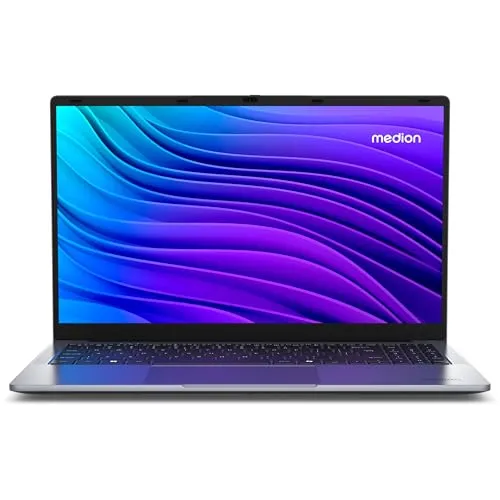 Medion E15223 (MD62644) Notebook - 15,6 Zoll Full HD, Intel Celeron N100, 128 GB SSD, ideal für Home Office und Multimedia