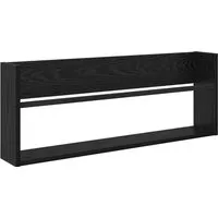 vidaXL Magazinregal Schwarz Eichen-Optik – Modernes Wandregal für Zeitschriften - Stylisches wandmontiertes Magazinregal in Schwarz mit Eichen-Optik. Ideal für platzsparende Organisation von Zeitschriften und Lesematerialien im Wohnzimmer oder Büro.