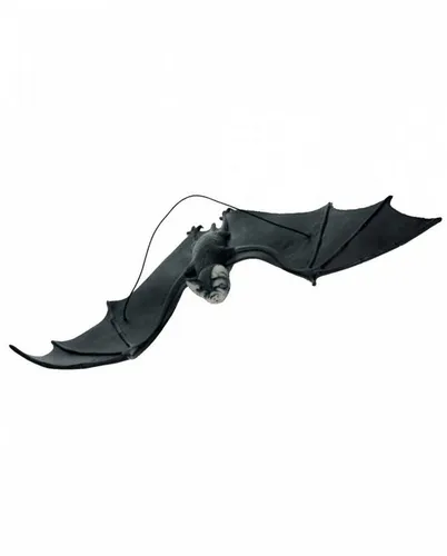 Horror-Shop Dekoobjekt Kunststoff Fledermaus mit Halteband zum Aufhängen