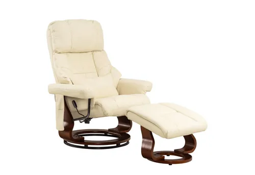 MCombo Massagesessel 9068 mit Hocker - Bequemer Relaxsessel mit 360° Drehfunktion und Liegefunktion, ideal zum Entspannen, Lesen oder Fernsehen. Extra dicke Polsterung für höchsten Komfort!