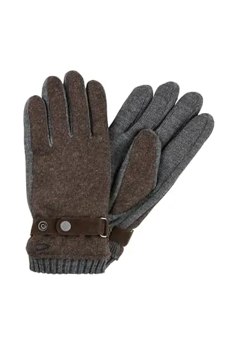 camel active Strickhandschuhe mit Fleecefutter in Dunkelbraun Größe L