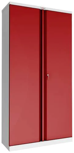 Phoenix Aktenschrank SCL1891GRK - Abschließbarer Flügeltürenschrank - Spinde & Stahlschränke, robuster Metall-Aktenschrank mit 4 höhenverstellbaren Fachböden und einer Traglast von 60 kg pro Boden, ideal für sichere Aufbewahrung.