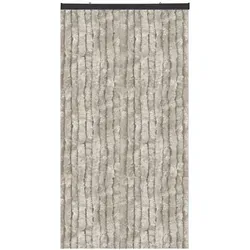 Bestlivings Flauschvorhang Sondergröße - 100cm x 250cm, Hellgrau - Kabel & Leitungen – Eleganter Sichtschutz, schützt vor Überhitzung und Insekten, ideal für Innen- und Außenbereiche.