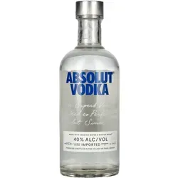 Absolut Vodka 40% Vol. 0,35l - Praktische Größe für jeden Anlass - Wodka in kompaktem 0,35-Liter-Format, ideal für kleine Zusammenkünfte oder Geschenke. Genießen Sie die schwedische Qualität und Reinheit von Absolut Vodka mit einem Alkoholgehalt von 40% Vol.
