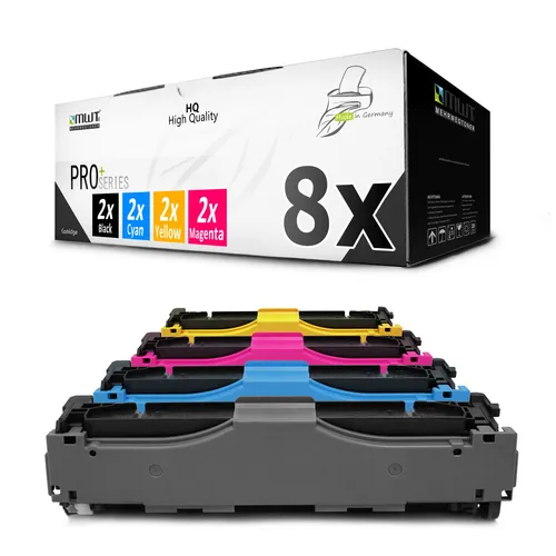 8x Toner f�r Canon I-Sensys Mf�724 726 728 729 8330 8340 8350 8360 8380 CMYK