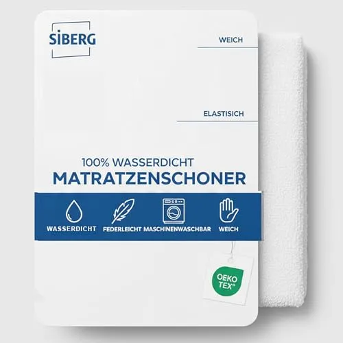 Siberg Wasserdichter Matratzenschoner 90 x 200 cm