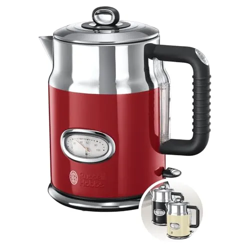 Russell Hobbs Retro Wasserkocher 1,7l 2400W in rot von Russell Hobbs