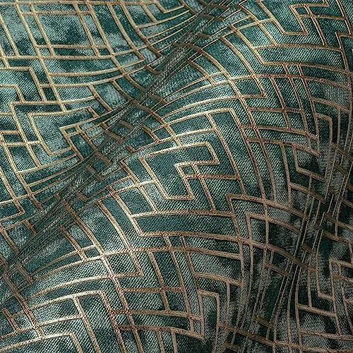 Livingwalls Travel Styles Vliestapete - Ornamenttapete in Blau und Gold - Klassische Wandtapete für verschiedene Räume, hochwertig und reißfest, bringt Harmonie und Frische in Ihr Zuhause.