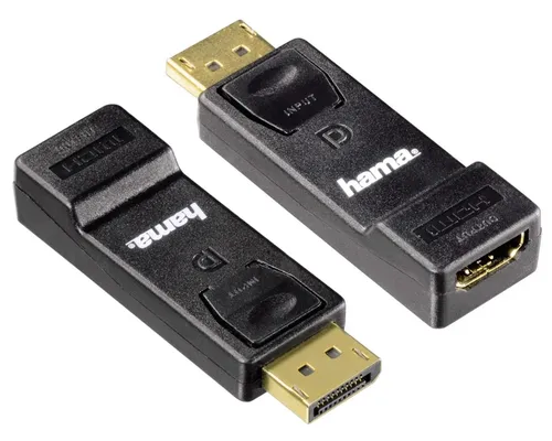 Hama DisplayPort-Stecker zu HDMI-Buchse Adapter 4K UHD DP Monitor PC Grafikkarte