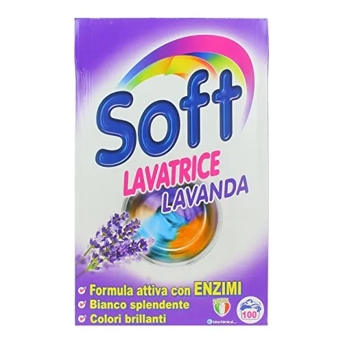 Soft Waschmittel für Lavendel, aktive Formel mit Enzymen – 6300 g
