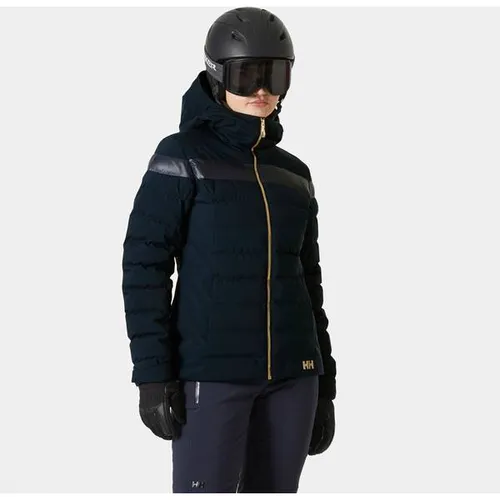 Helly Hansen W Imperial Puffy Jacket navy (599) S - Damen Skijacken mit HELLY TECH PERFORMANCE für optimalen Wind- und Wetterschutz, innovative LIFE POCKET zur Verlängerung der Batterielebensdauer elektronischer Geräte, perfekt für Piste und Alltag.