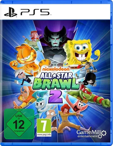 Nickelodeon All-Star Brawl 2 - PS5 - PS5 Spiel ab 12, erlebe packende Kämpfe mit neuen und klassischen Nickelodeon-Charakteren und einer aufregenden Einzelspieler-Kampagne!