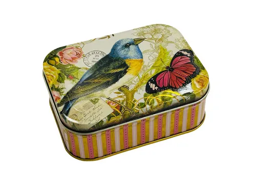 MediMuc Keksdose Bonbondose - Auswahl Robin Rot oder Vogel & Schmetterling