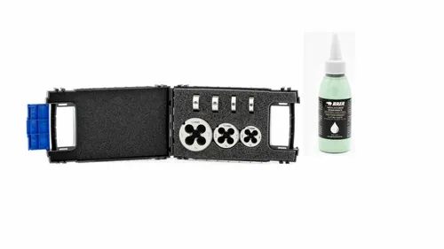 Schneideisen BAER Gewindeschneider Set M3  M12 + Bohrpaste Außengewinde metrisch