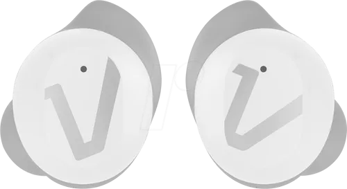 VEHO VEP311RHOXW - True Wireless Kopfhörer, Bluetooth 5.1, weiß - Kopfhörer mit IPX5-Wasserfestigkeit und bis zu 5 Stunden Spielzeit. Ideal für Sport und unterwegs, inklusive USB-C-Ladeetui für bis zu 3 Aufladungen.