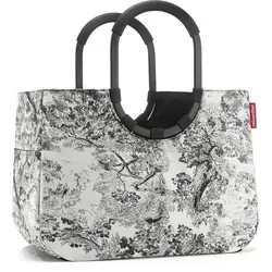 reisenthel Umhängetasche loopshopper L Jacquard Grey - Einkaufstaschen & Einkaufstrolleys – elegante Umhängetasche mit zeitlosem Jacquard-Muster, ideal für Shopping, Büro und Reisen, aus hochwertigem, pflegeleichtem Material.