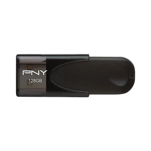 PNY Attach 4 128GB USB-Stick - USB 2.0, bis zu 25MB/s, capless Design mit Schlüsselschlaufe für optimalen Schutz und Mobilität