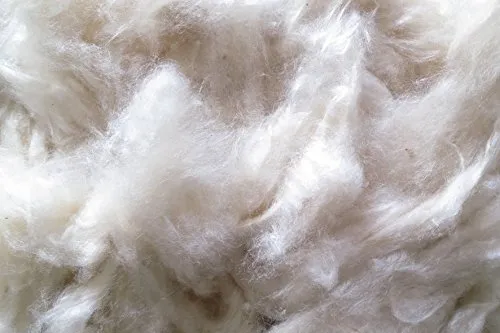 pemmiproducts Füllwatte, 100% Kapok Watte, beige, 500 g, sehr fein, kompostierbar, Bastelwatte, Füllmaterial