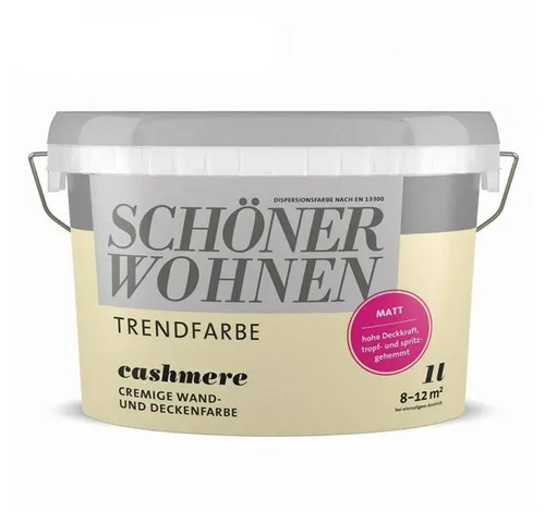 SCHÖNER WOHNEN FARBE Wandfarbe SW Trend Wandfarbe matt 1,0L Cashmere 1515