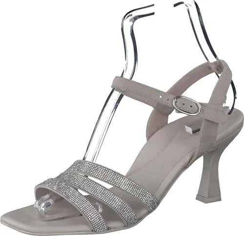 Paul Green Damen SUPER Soft Riemchensandalen - Grau (Stone), 39 EU / 6 UK - Wanderschuhe: Bequeme Riemchensandalen mit 7 cm Trichterabsatz und Lederfußbett für optimalen Komfort bei sommerlichen Aktivitäten.