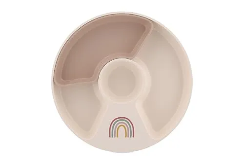 Mepal - Kinderteller mit Unterteilung Mio  - Hohe Kanten/Ecken für Schöpfen - An