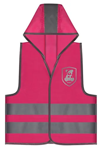 Reer 53022 MyBuddyGuard Sicherheitsweste, Motiv Elefant, pink