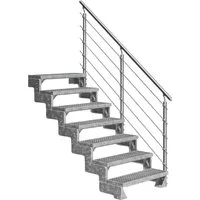 DOLLE Außentreppe Gardentop 7 Gitterroststufen 100 cm von DOLLE