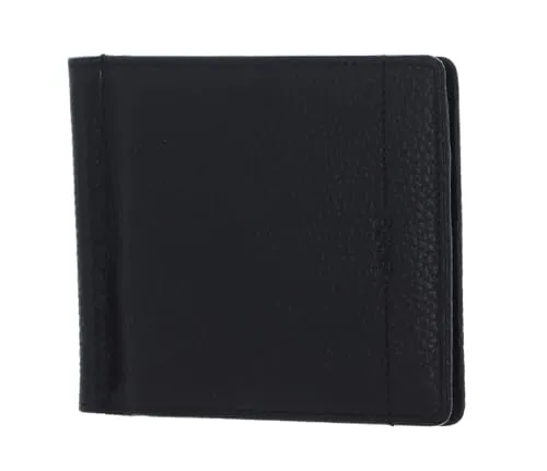BREE Geldbörse 104, schwarz (aablack (101)) - Elegante Geldklammer - Geldklammer aus hochwertigem Leder mit durchdachter Fächerausstattung für optimale Organisation. Perfekt für alle, die Stil und Funktionalität schätzen. Maße: 11,5 x 9,5 x 0,5 cm.