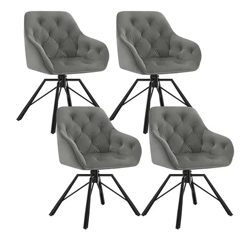 Küchen- und Esszimmerstühle Silber von WOLTU