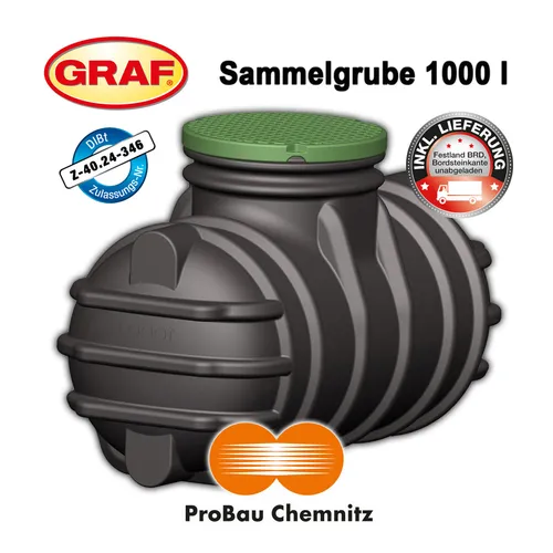 Graf Flachtank Platin 1.500 Liter