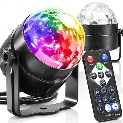 Retoo Discokugel mit Musiksteuerung – LED Partylicht für unvergessliche Events