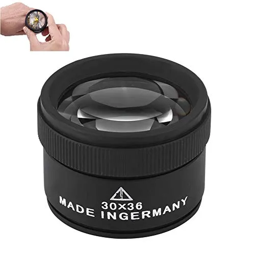 30X Uhrmacherlupe, Uhrmacher Lupenbrille, Lupenbrille Monokular, Lupen für Uhr Reparatur, Aluminiumlegierung Lupe für Hobby Uhr Schmuck Münzen Uhrmacher Elektriker Juweliere Nähen Handwerk