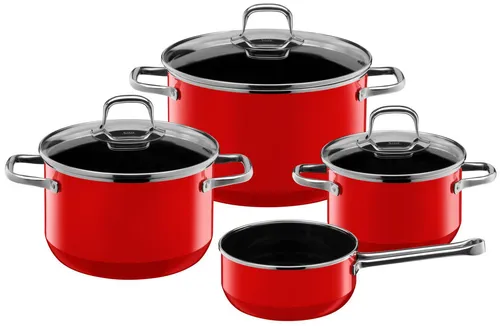 Silit Silargan® Elegance Topf-Set 4-teilig Rot von Silit