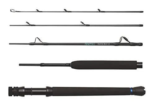 DAM Salt-X Travel Boat, Länge 2,10m, Vier Modelle mit Testkurven von 12lb - 50lb, SeaGuide Komponenten, Transportlänge 48cm, 5-teilig (2,10m - 30lb)