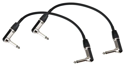Pronomic Stage INST-A-030 Patchkabel Winkelstecker 0,3 m schwarz 2x Set