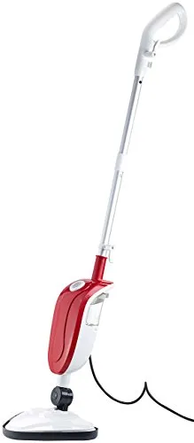 Sichler 2in1-Dampfbesen DB-250 - Dampfreiniger mit 1.300 W, ideal für gründliche Reinigung von Böden und Teppichen dank Dreieck-Fuß und Teppich-Gleitaufsatz.