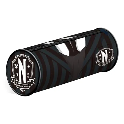 Wednesday (Uniform) Federmäppchen mit Reißverschluss, rechteckiges Stifte Etui, Mäppchen – offizielles Merchandise