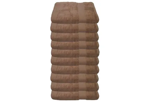 Julie Julsen Gästehandtücher 10-Gästehandtücher-Pastell Braun-Gästetuch 30 x 50 cm, Baumwolle (10-St)