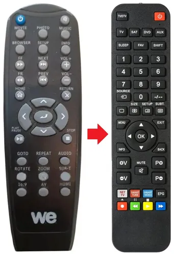 Fernbedienung geeignet für WE SILVER-WE | SILVERWE