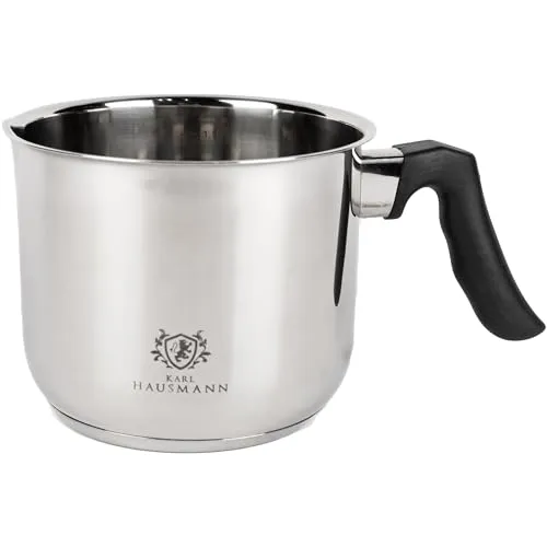KARL HAUSMANN Edelstahl Milchtopf Induktion 1,6L – Optimal für präzises Kochen