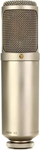 Rode K2 Röhrenmikrofon - Mikrofone mit stufenlos einstellbarem Pattern und breitem Frequenzspektrum von 20 Hz bis 20 kHz; ideal für professionelle Aufnahmen und kreative Projekte.