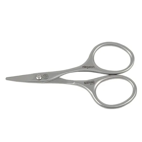 Niegeloh Solingen Babyschere - rostfrei mit abgerundeter Spitze - Hochwertige Babyschere aus rostfreiem Edelstahl (9 cm), ideal für präzise und sichere Schnitte. Ergonomisches Design für müheloses Arbeiten – perfekt für die Pflege empfindlicher Haut.