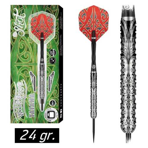 Shot Steel Darts Dartpfeile Steeldarts Pfeile 90% Wolfram Warrior Taiaha 24 gr.
