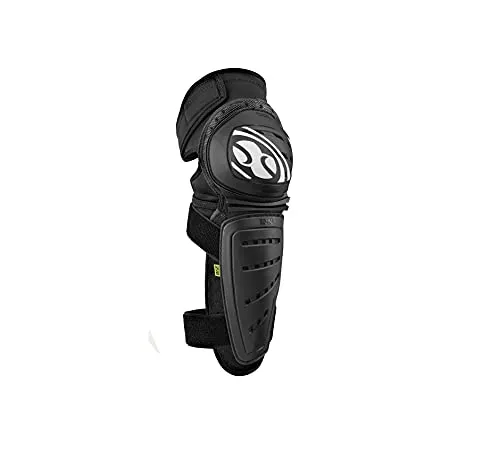 IXS Mallet Knie- und Schienbeinschoner für Erwachsene, Black, L - Schienbeinschoner für Fußball, bieten hohen Schutz für Knie und Schienbein, ideal für Rennsport und Bikepark, mit optimalem Tragekomfort und EN1621-1 Sicherheitsstandard.
